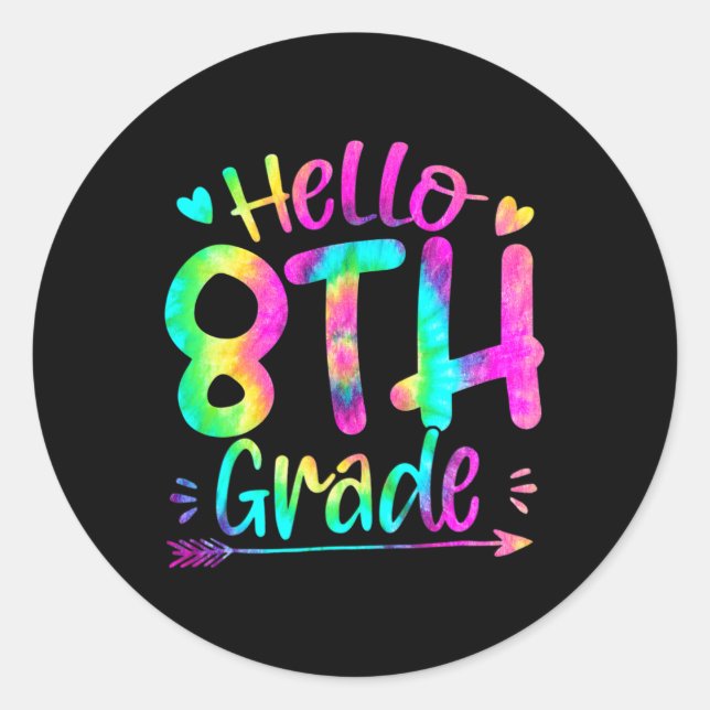 Adesivo Redondo Alô, Quinto 5, De Volta Aos Professores (Frente)