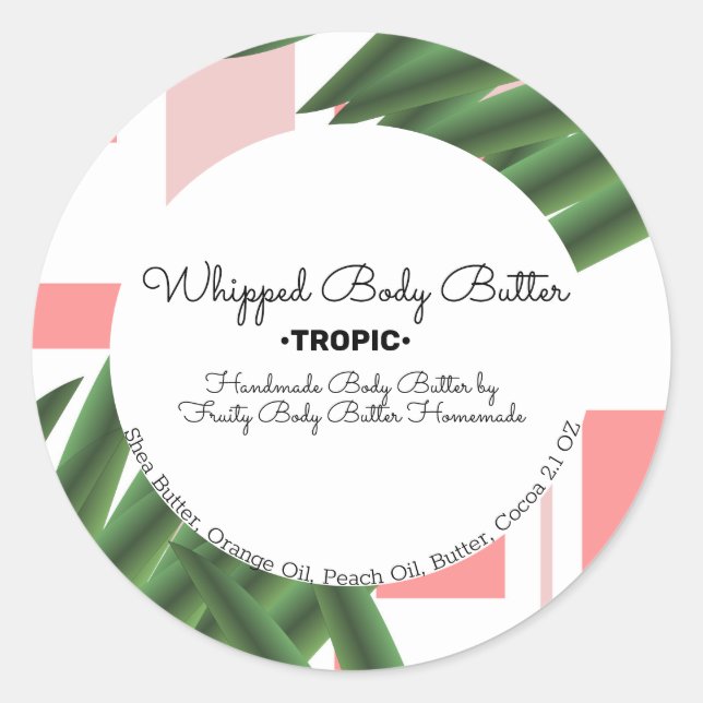 Adesivo Redondo Aloe Whip Body Butter Branding Packaging (Frente)