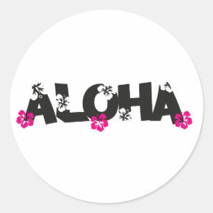 Adesivo Redondo Aloha
