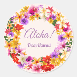 Adesivo Redondo Aloha! Do Havaí