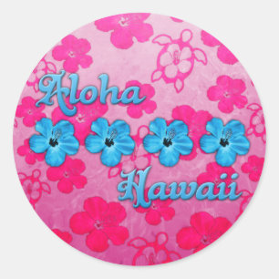Adesivo Redondo Aloha Havaí