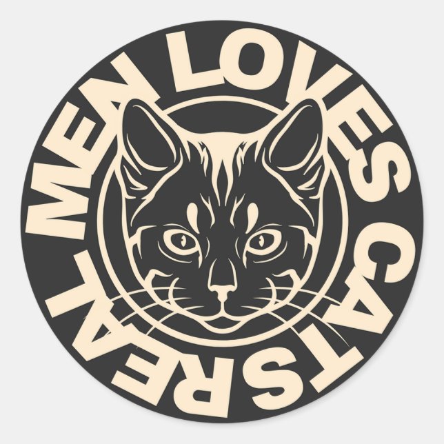 Adesivo Redondo Alojadores de gatos-palitos (Frente)