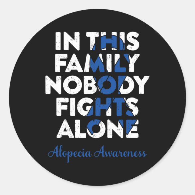 Adesivo Redondo Alopecia Areata Suporta Alopecia Familiar (Frente)