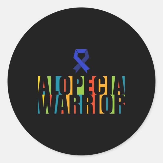 Adesivo Redondo Alopécia Consciência Cabelo Perda Terapêutica Guer (Frente)