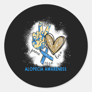 Adesivo Redondo Alopecia Desconhecida do Amor Cure