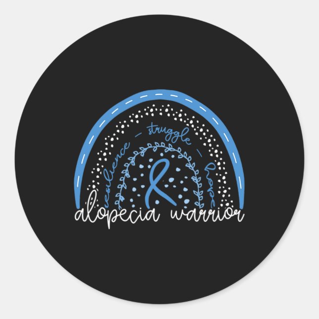 Adesivo Redondo Alopecia Warrior (Frente)
