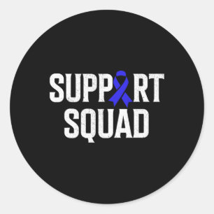 Adesivo Redondo Alopecia Warrior Support Squad Alopecia Sensibiliz