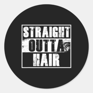 Adesivo Redondo Aloppezie Cabeça Bald Dom Cabeça Bald