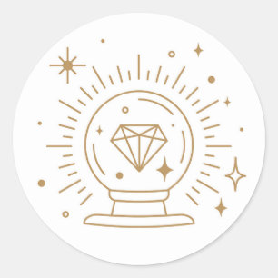 Adesivo Redondo alquimia esotérica bruxa