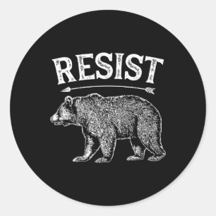 Adesivo Redondo Alt U National Park Resiste Service T Shirt Bear V