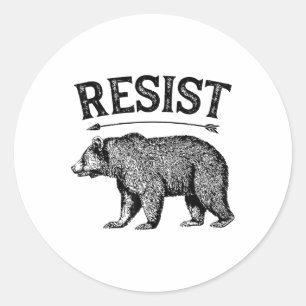 Adesivo Redondo Alt U National Park Resiste Service T Shirt Bear V