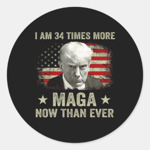 Adesivo Redondo Alt &#; Vezes Mais Maga Agora Do Que Nunca Trump S