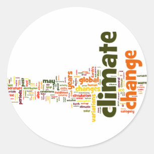 Adesivo Redondo alterações climáticas 2