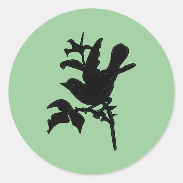 Adesivo Redondo Alterar Cor de Fundo (Frente)