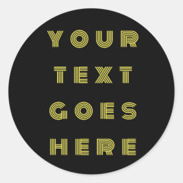 Adesivo Redondo alterar seu texto aqui pessoal