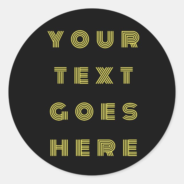 Adesivo Redondo alterar seu texto aqui pessoal (Frente)