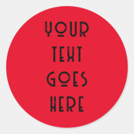 Adesivo Redondo alterar seu texto aqui pessoal