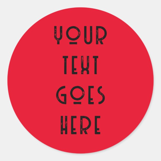 Adesivo Redondo alterar seu texto aqui pessoal (Frente)
