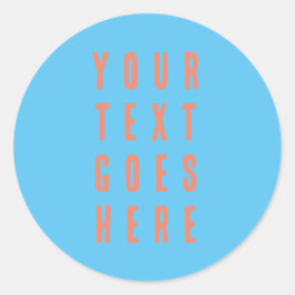 Adesivo Redondo alterar seu texto aqui pessoal