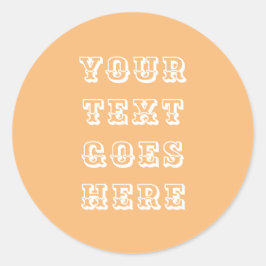 Adesivo Redondo alterar seu texto aqui texto pessoal