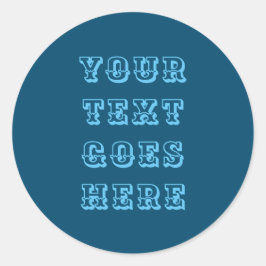 Adesivo Redondo alterar seu texto aqui texto pessoal