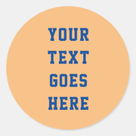 Adesivo Redondo alterar seu texto aqui texto pessoal