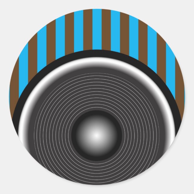 Adesivo Redondo Alto-falante (Frente)