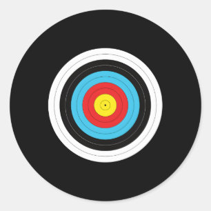 Adesivo Redondo Alvo de Arquivamento de impressão no Verso