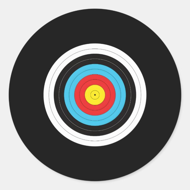 Adesivo Redondo Alvo de Arquivamento de impressão no Verso (Frente)