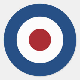 Adesivo Redondo Alvo de Arquivamento de Mod Bullseye