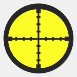 Adesivo Redondo Alvo de Arquivamento de Tiros Esportivos