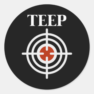 Adesivo Redondo Alvo de Teep no centro Muay Thai Kick Boxing Mma F