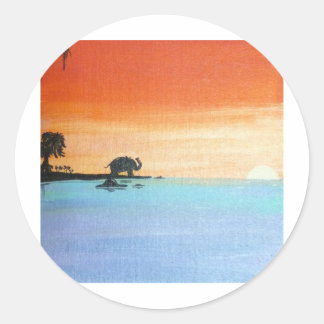 Adesivo Redondo Alvorada De Peace_ElephantOfferingPrayers_AnjaliSa