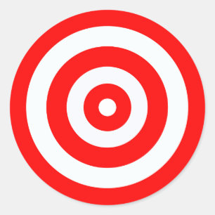 Adesivo Redondo Alvos de disparo de alta visibilidade brilhantes