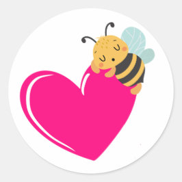 Adesivo Redondo Ama das abelhas
