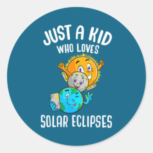 Adesivo Redondo Ama Eclipses Solares Sol Lua