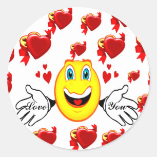 Adesivo Redondo Ama You_ Sticker