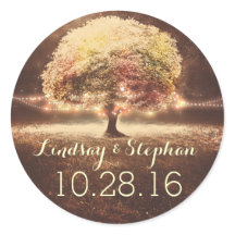 amada árvore de cordas luzes de casamento