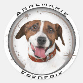 Adesivo Redondo Amante de os animais de cães