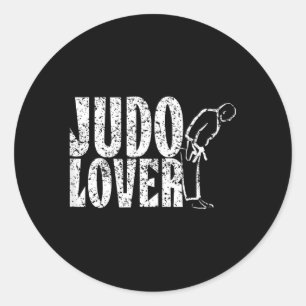Adesivo Redondo Amante do Judô Judoca Artes Marciais Judoca Lutado