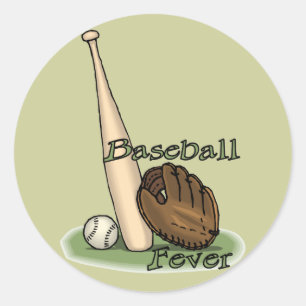 Adesivo Redondo amantes de beisebol