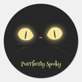Adesivo Redondo Amantes de Gato Puramente Spooky