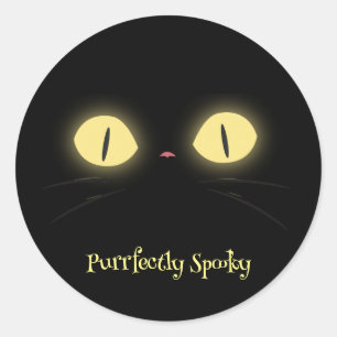 Adesivo Redondo Amantes de Gato Puramente Spooky