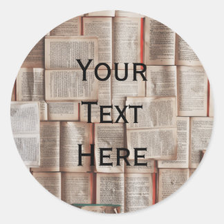 Adesivo Redondo Amantes de Livros