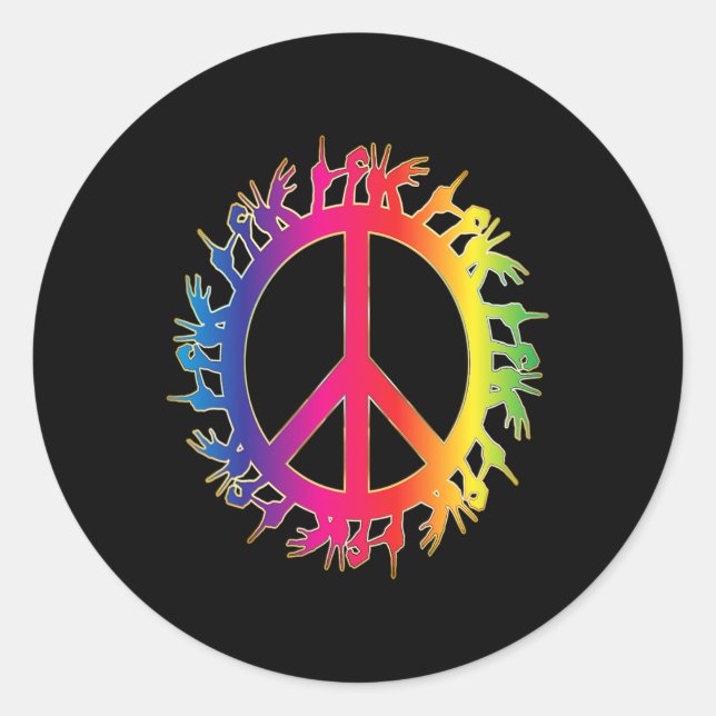 Adesivo Redondo Amar Deficientes Auditivos Palestrantes (Frente)