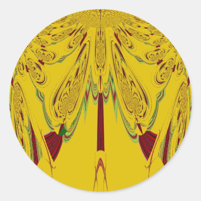 Adesivo Redondo Amarelo (Frente)