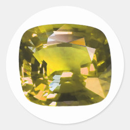 Adesivo Redondo Amarelo