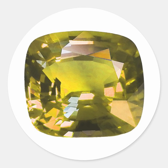 Adesivo Redondo Amarelo (Frente)