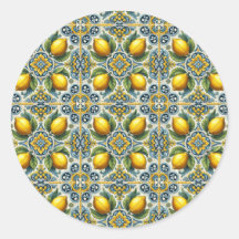 Amarelo Azul Capri Limão Mediterrâneo Telha Casame