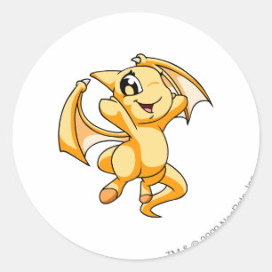 Adesivo Redondo Amarelo de Shoyru